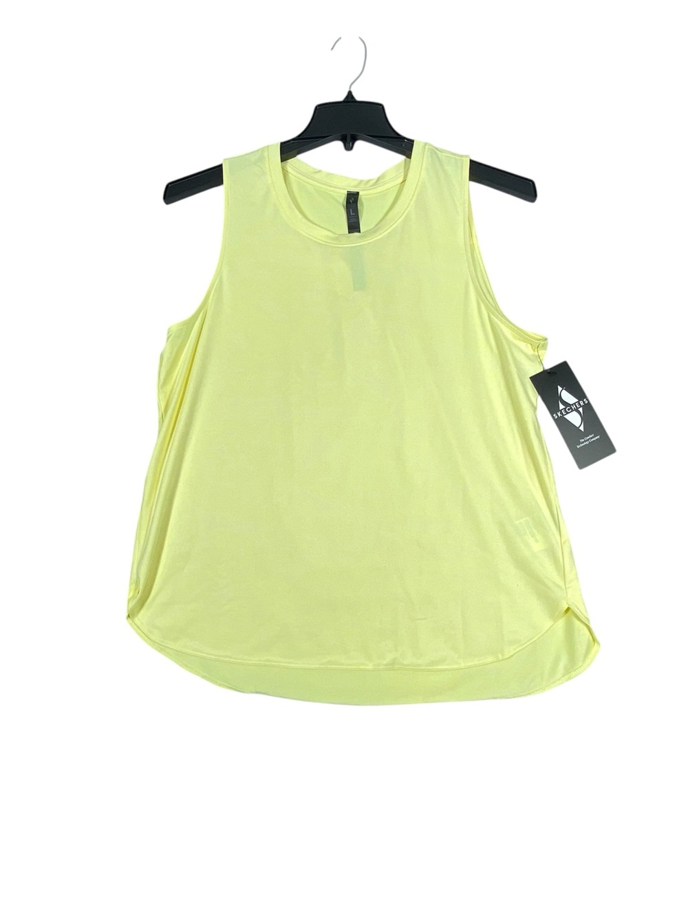 Skechers Performance Tunic Tank Top Women's L Yellow Activewear Quick Dry NWT